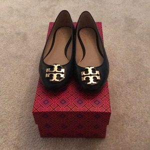 Tory Burch Black Ballet Flats